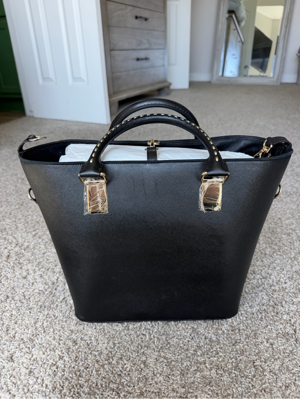CUADRA Purse Black Phyton Crossbody - Picture 3 of 6